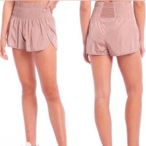 Free People Women's The Way Home Satin mauve Pink Shorts